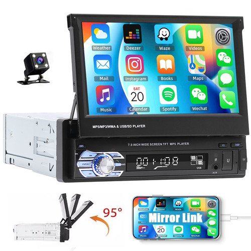 Bluetooth inch single din - 1,