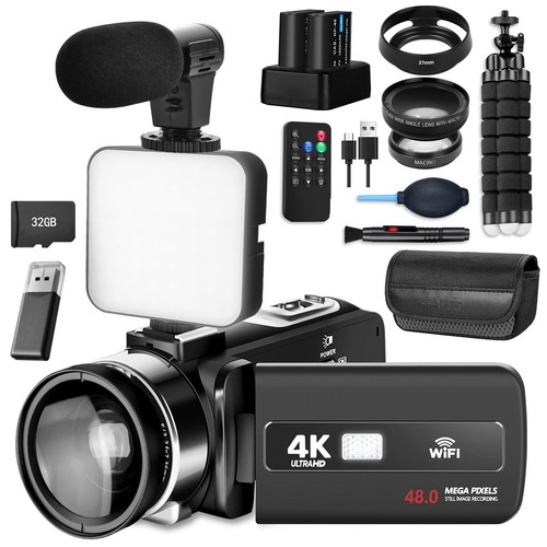 Video camera camcorder 48mp - video,